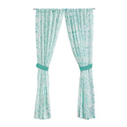 Curtain panel in teal view 6
