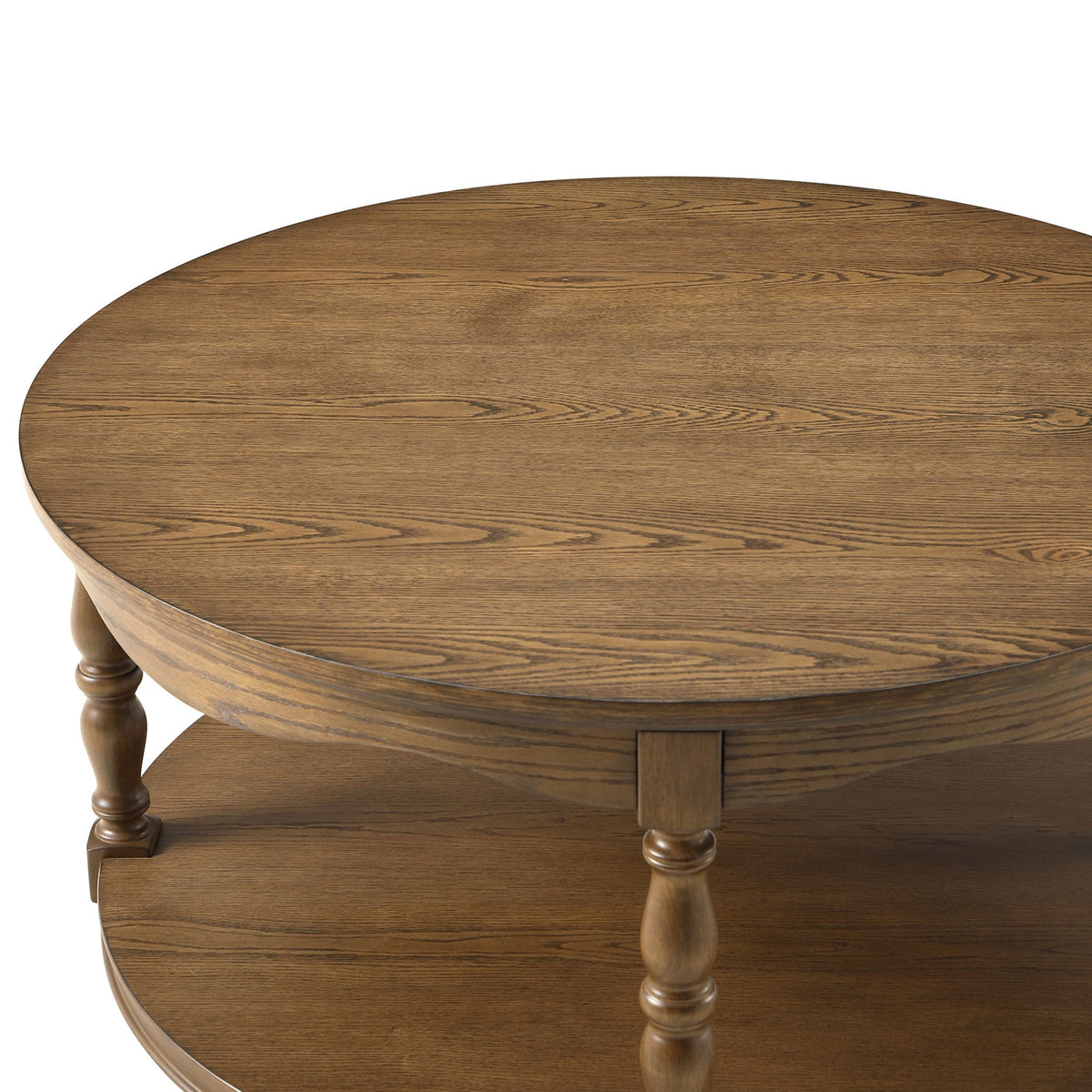 Coffee table in heirloom brown view 4