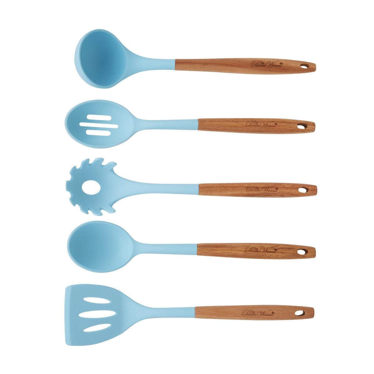 Cooking utensil set in blue view 12