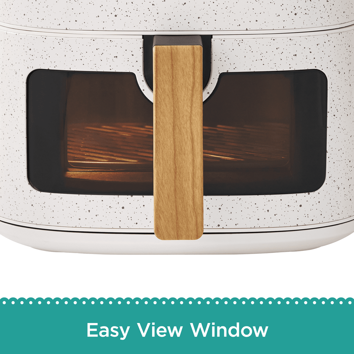 Air fryer in linen speckle view 10