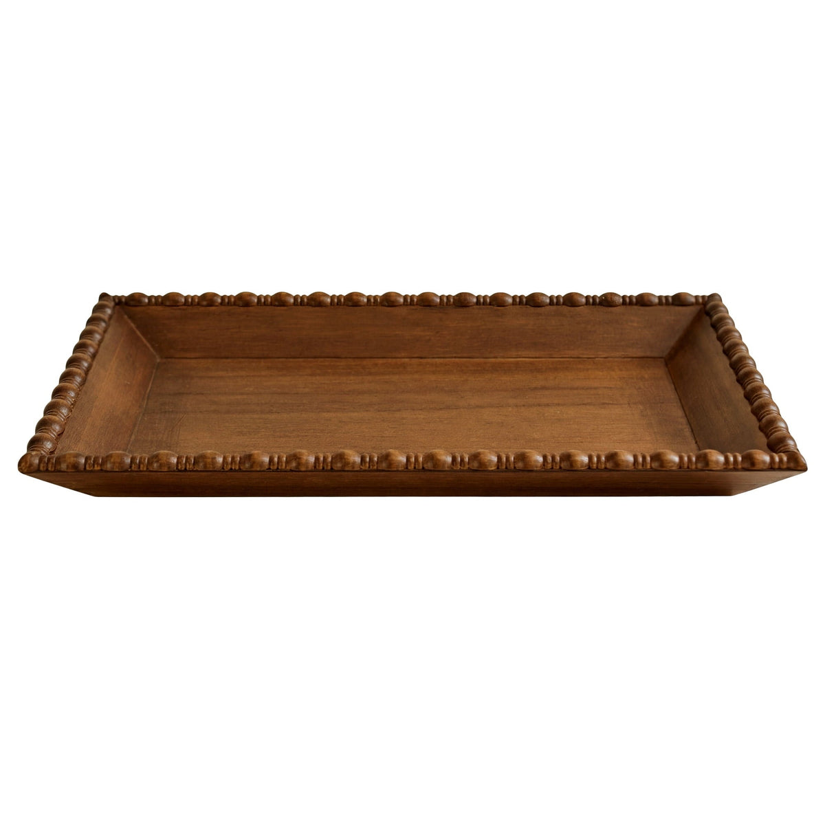 Decorative tray in rustic brown view 2