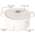 Dutch oven in linen view 4
