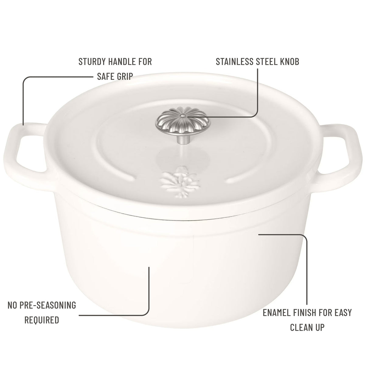 Dutch oven in linen view 4