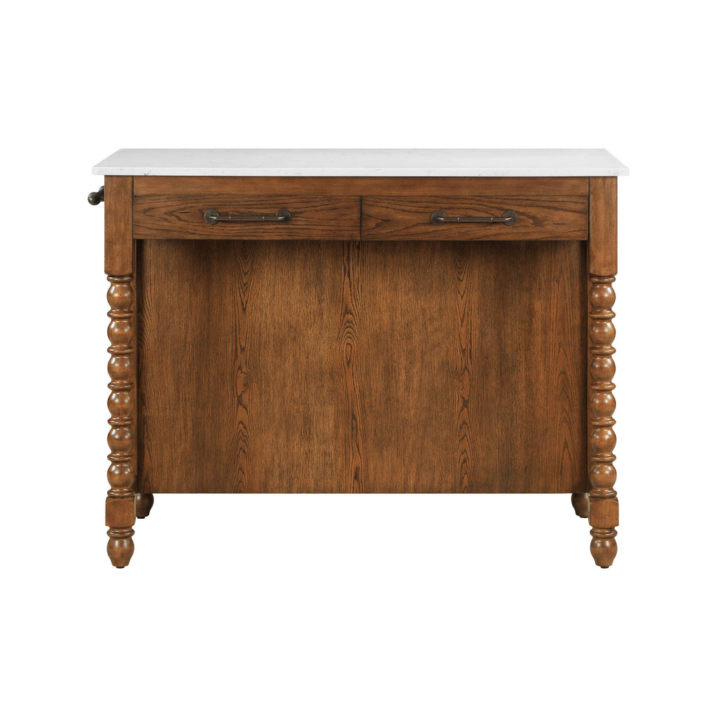 Kitchen island in homestead brown view 8
