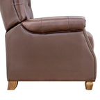 Recliner in whiskey brown view 9