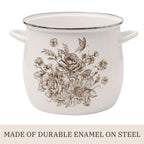 Stock pot in brown view 7