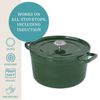 Dutch oven in dark green view 6