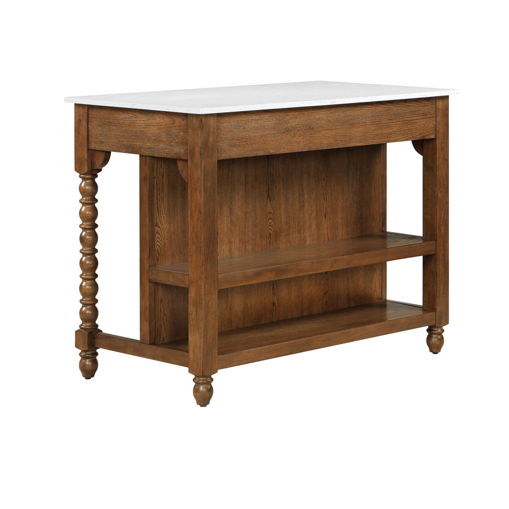 Kitchen island in homestead brown view 11