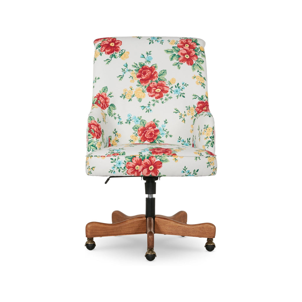 Office chair in white view 4