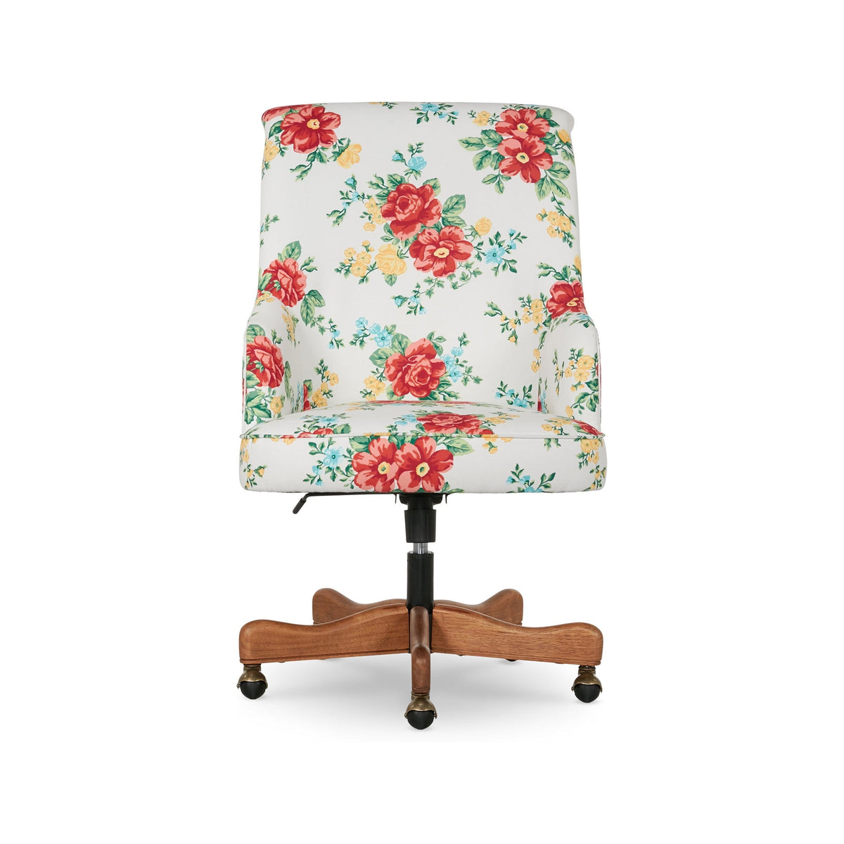Office chair in white view 4