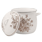 Stock pot in brown view 9