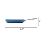 Fry pan in denim blue view 8