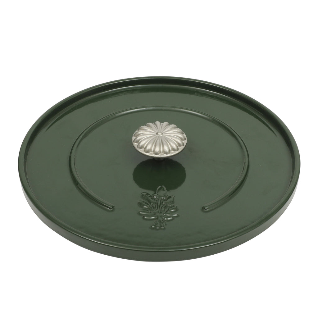 Dutch oven in dark green view 13
