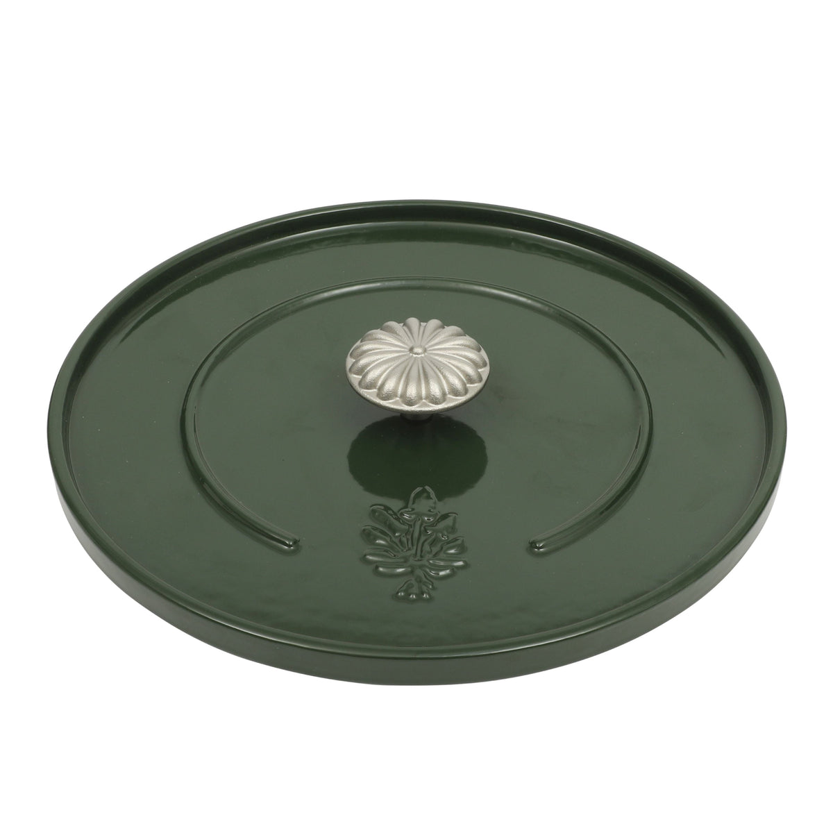 Dutch oven in dark green view 13