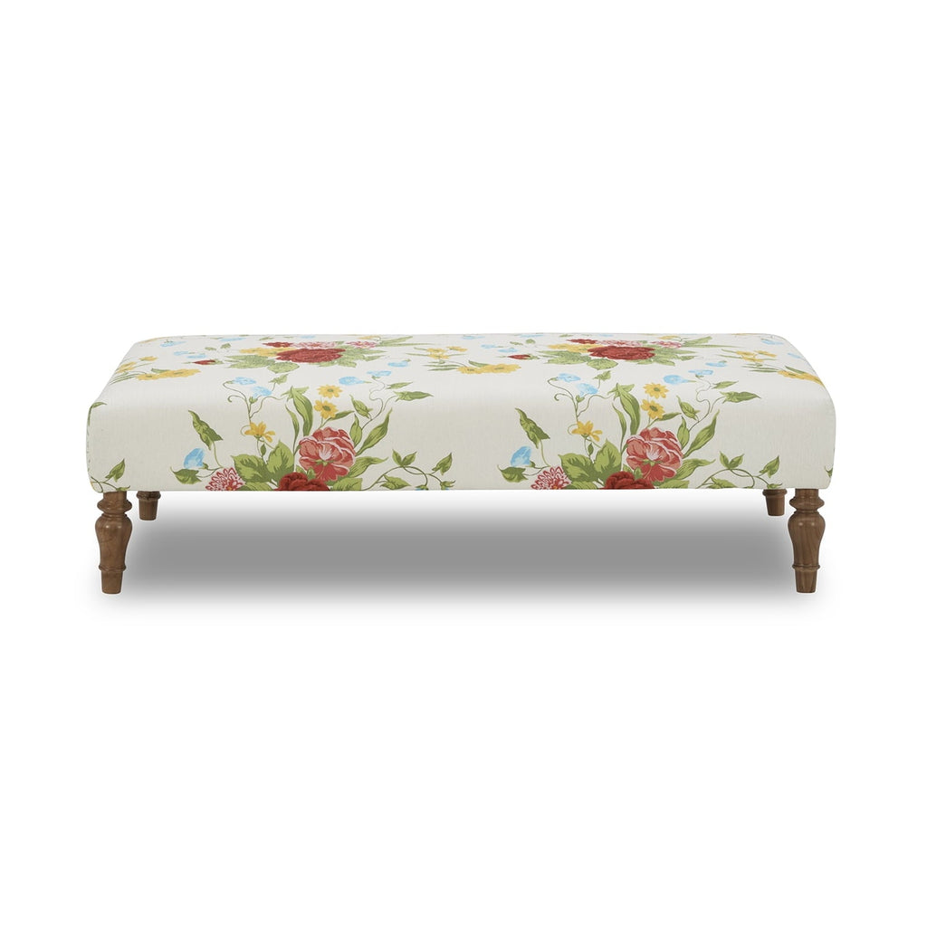 Ottoman in white view 4