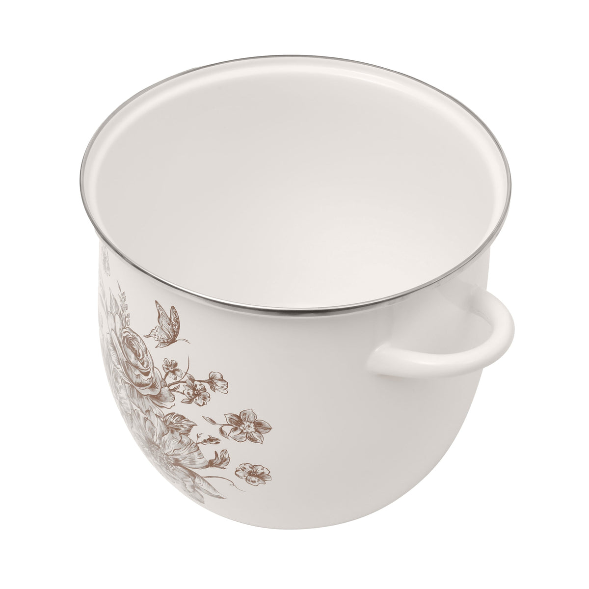 Stock pot in brown view 11