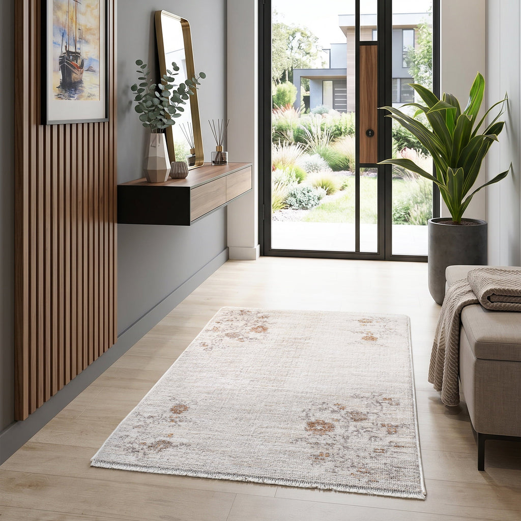Accent rug in gray view 5