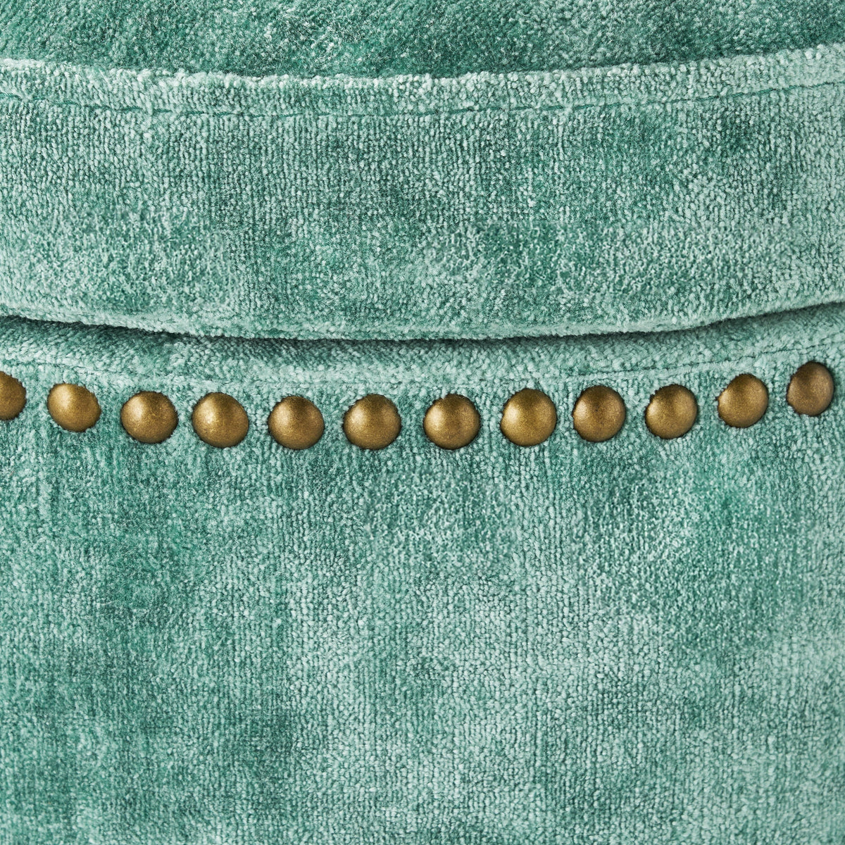 Storage ottoman in jade view 10