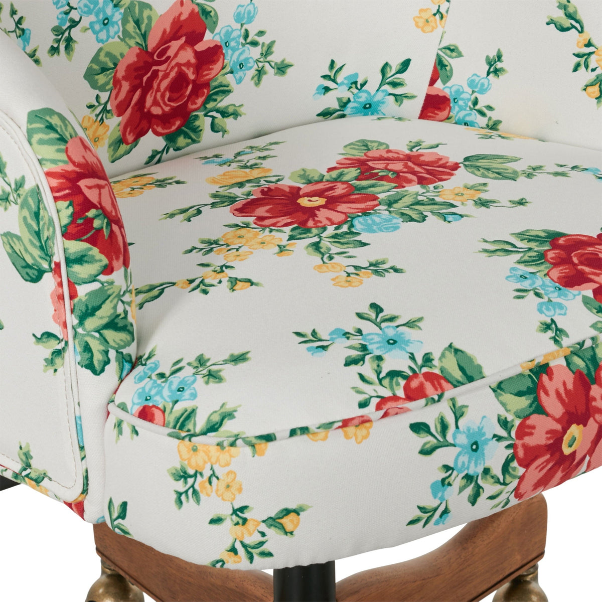 Office chair in white view 7