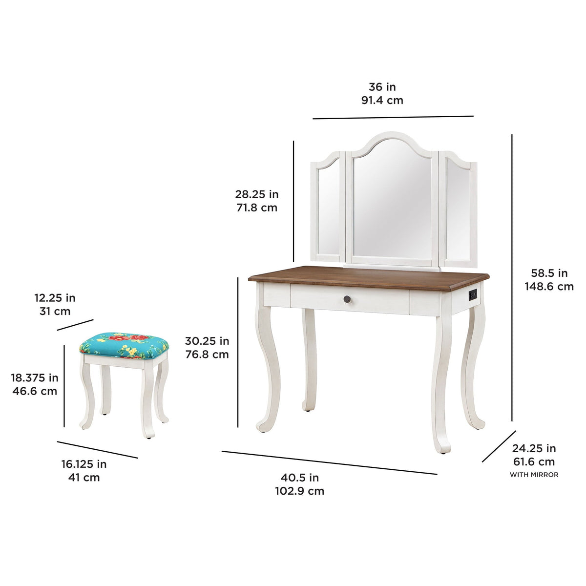 Vanity set view 3