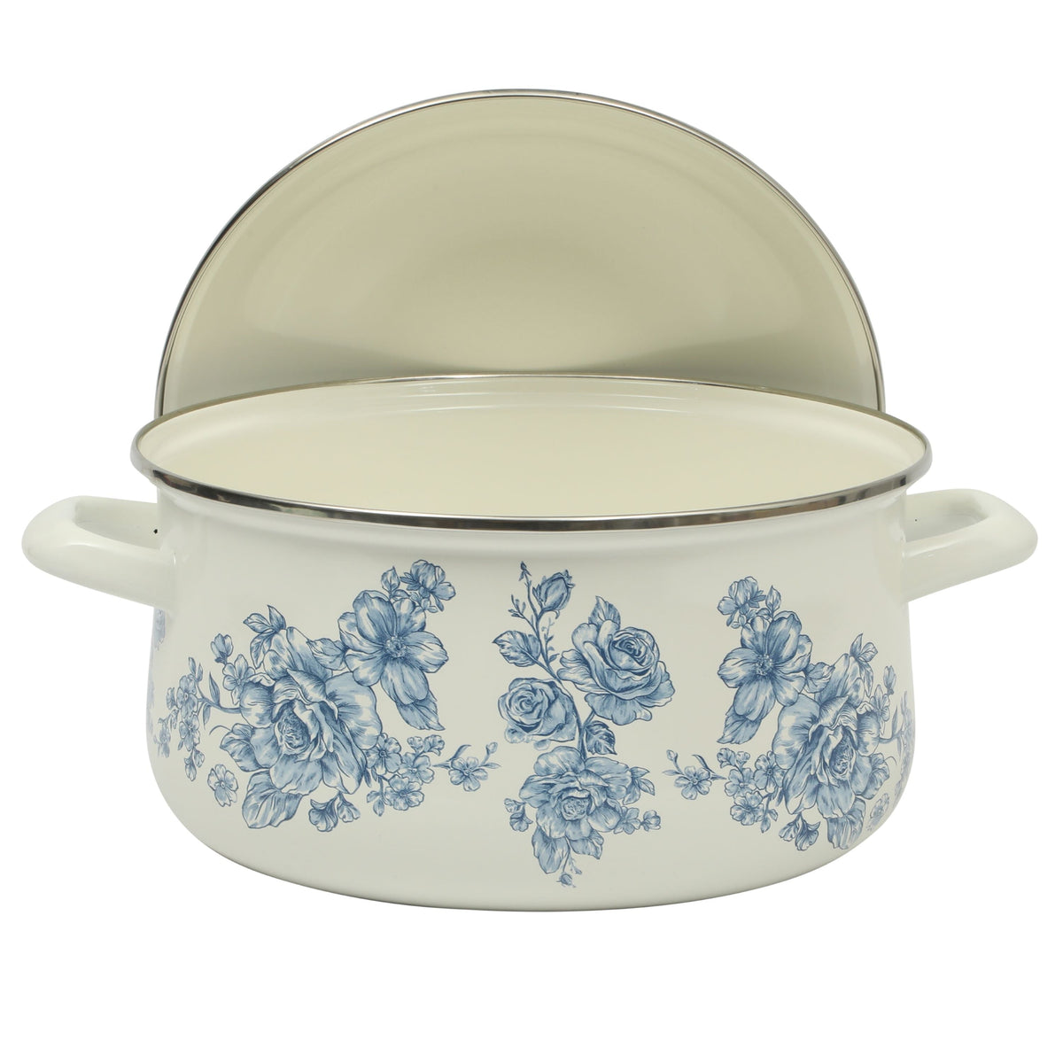 Dutch oven in blue view 7