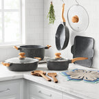 Cookware set in charcoal speckle view 2