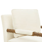Accent chair in antique white view 5