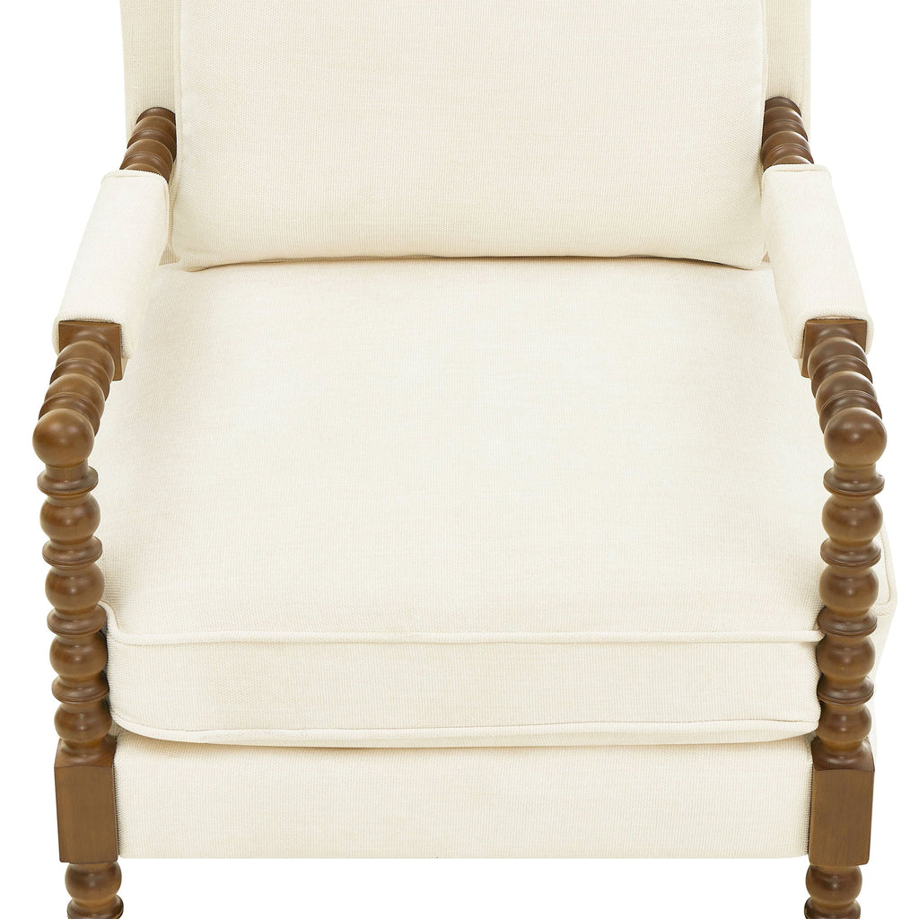 Accent chair in antique white view 6