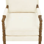 Accent chair in antique white view 6