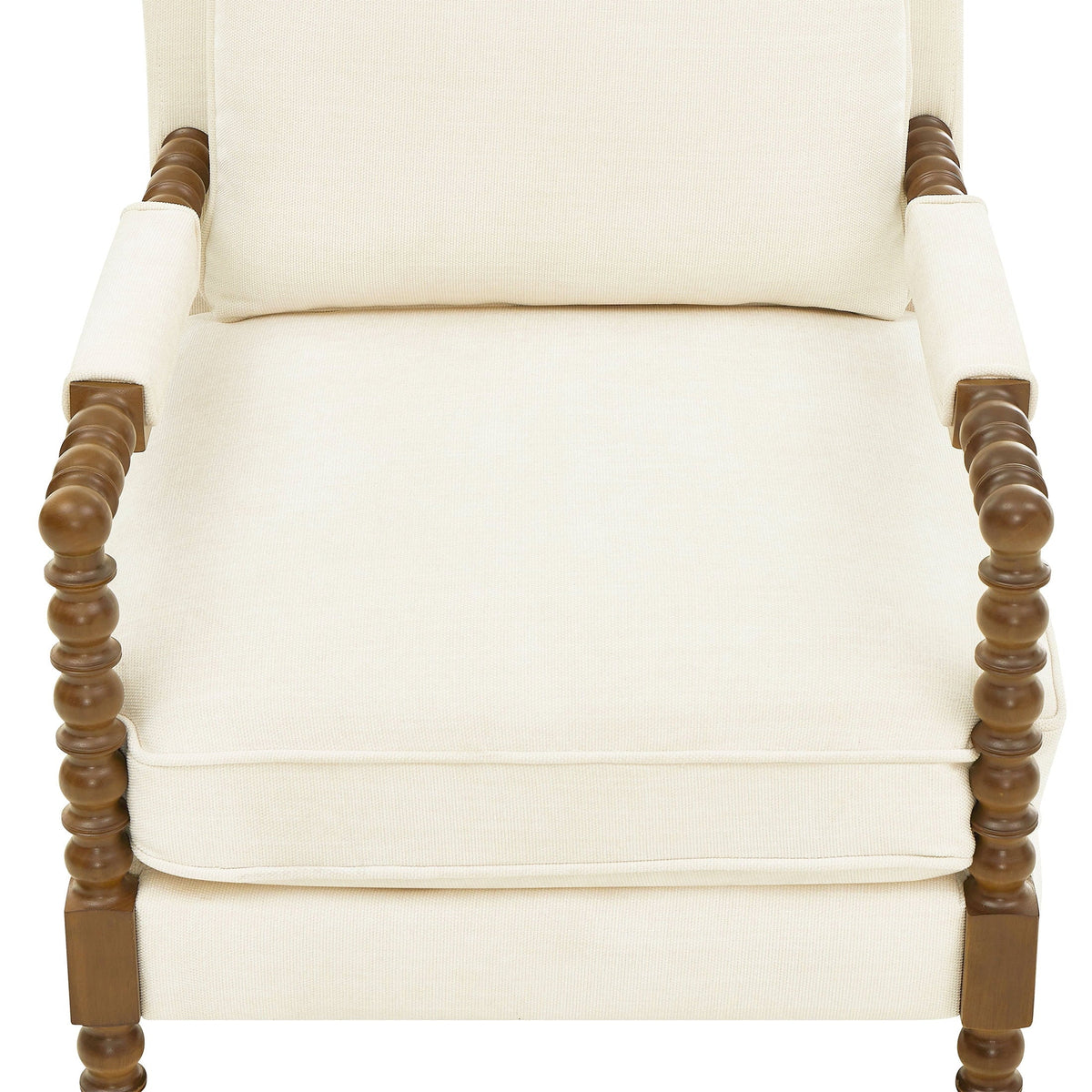 Accent chair in antique white view 6