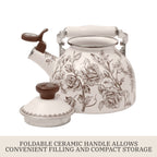 Tea kettle in brown view 6