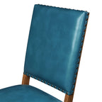 Dining chair set in turquoise view 8