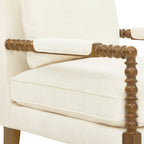 Accent chair in antique white view 7