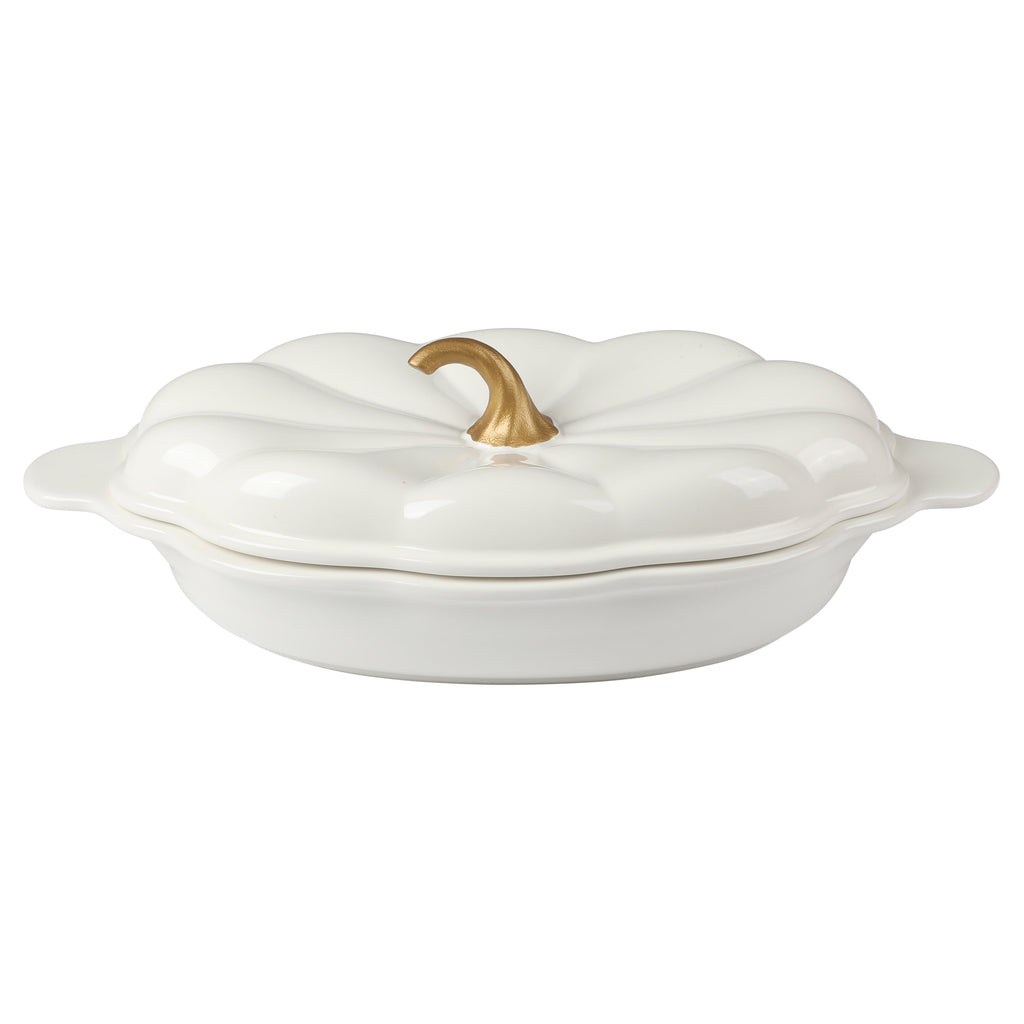 Stoneware baker in linen view 4