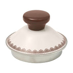 Tea kettle in brown view 12