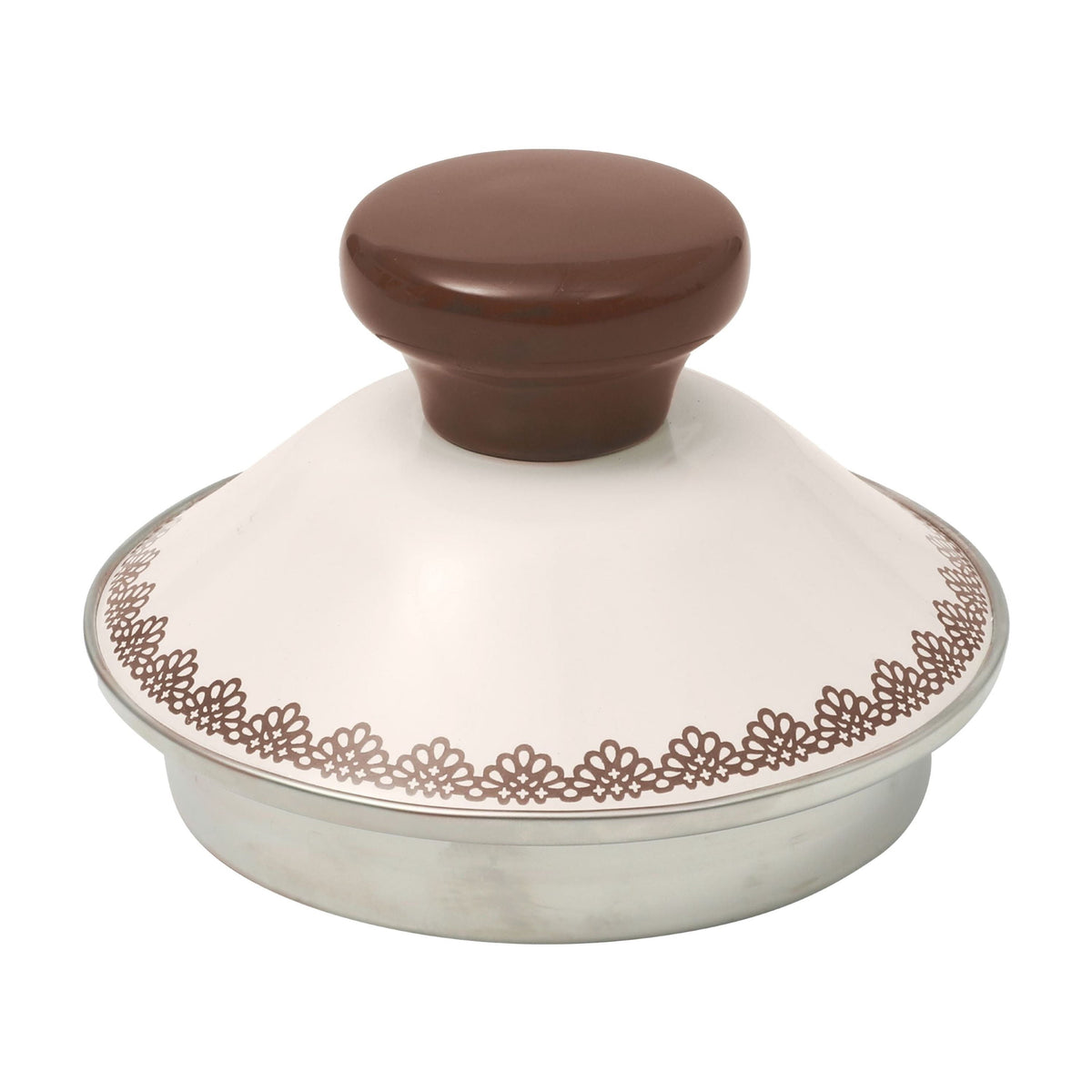 Tea kettle in brown view 12