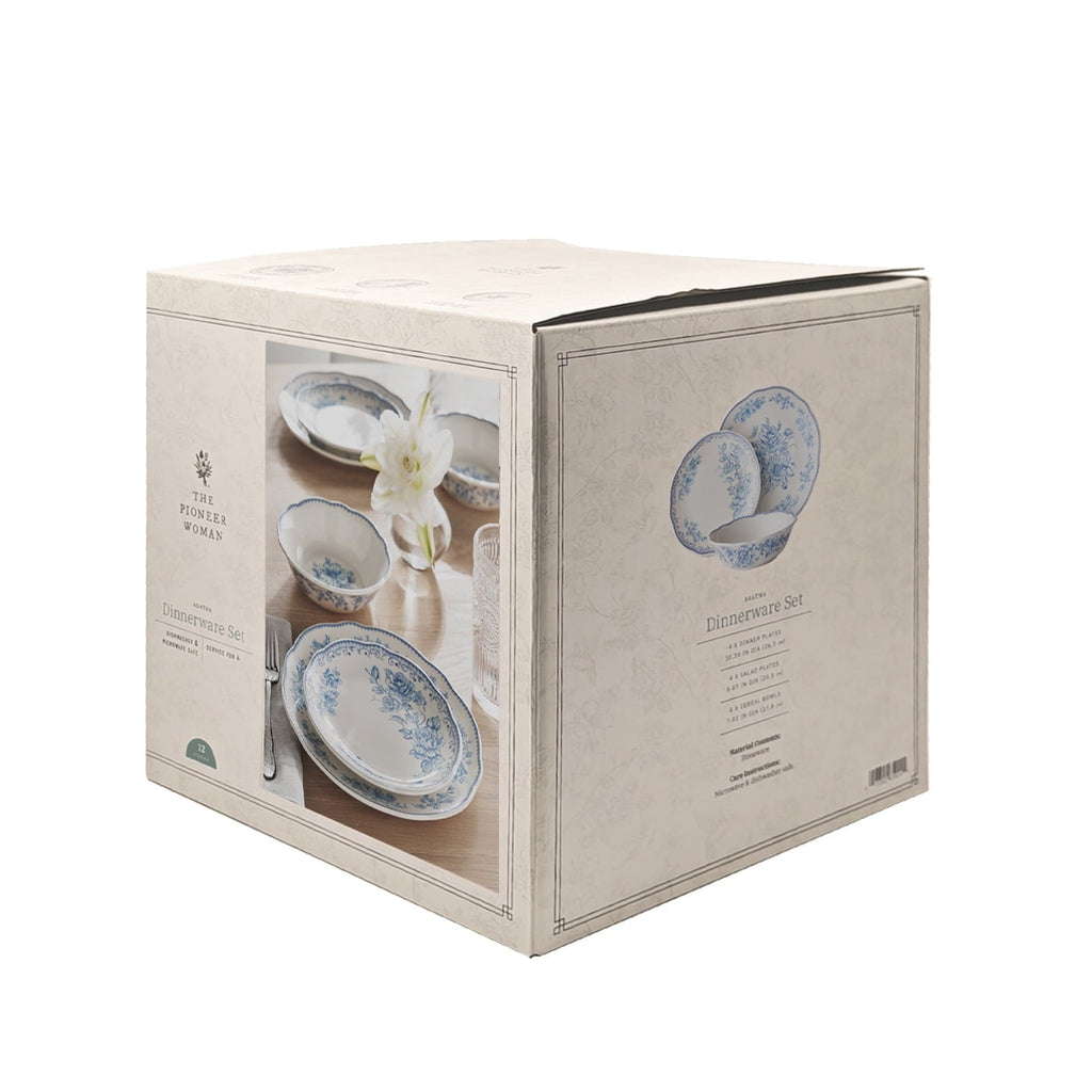 Dinnerware set in blue view 11