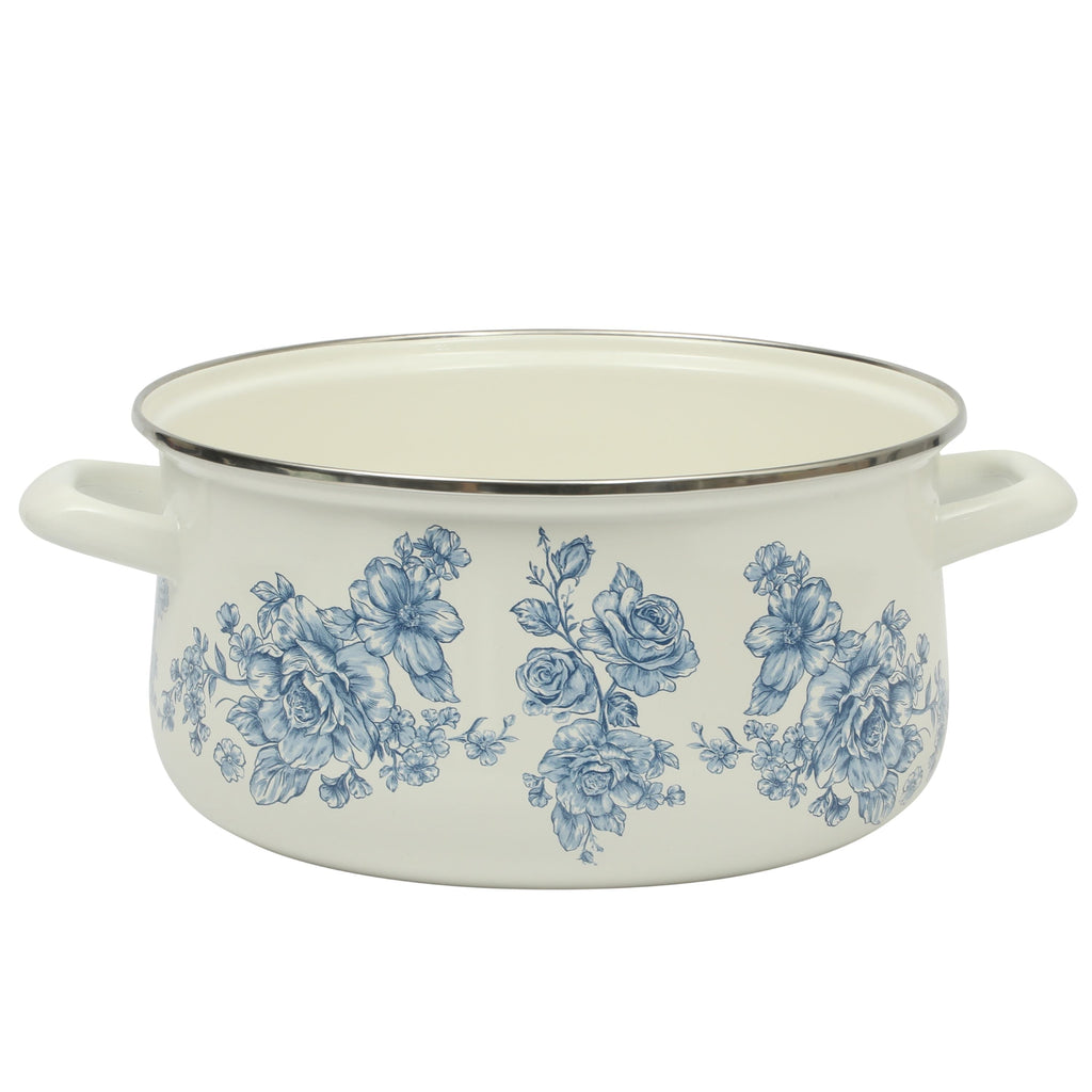 Dutch oven in blue view 6