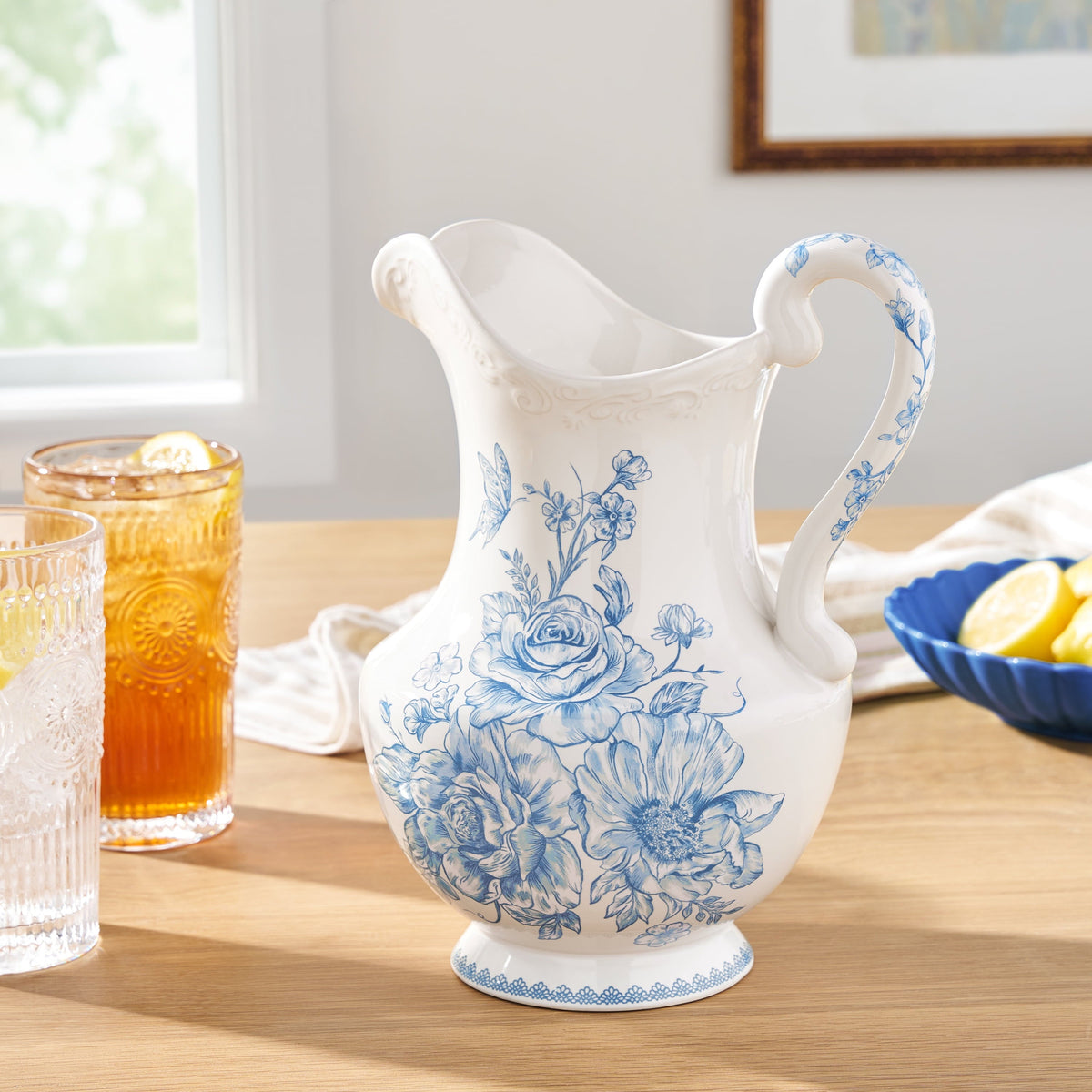 Pitcher in blue view 2