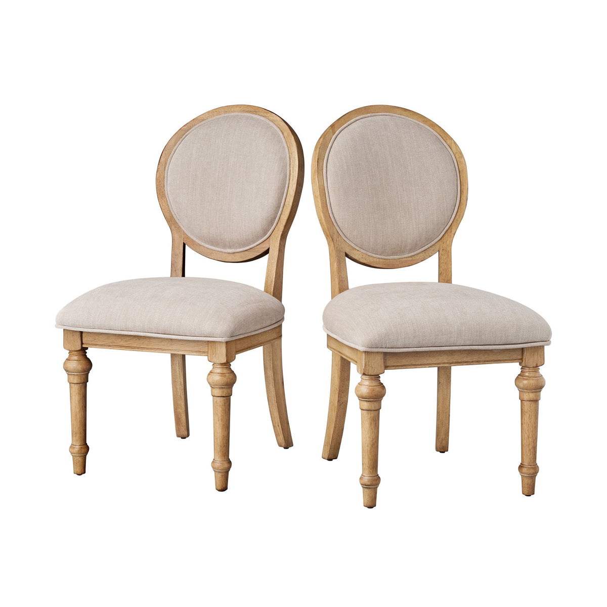 Dining chair set in heirloom wheat view 2