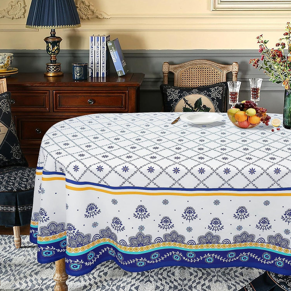 Tablecloth in blue view 3