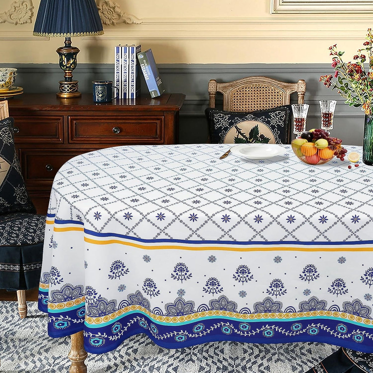 Tablecloth in blue view 3