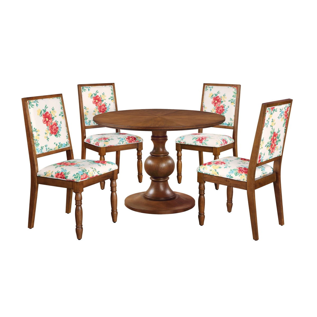 Dining table in heirloom brown view 6