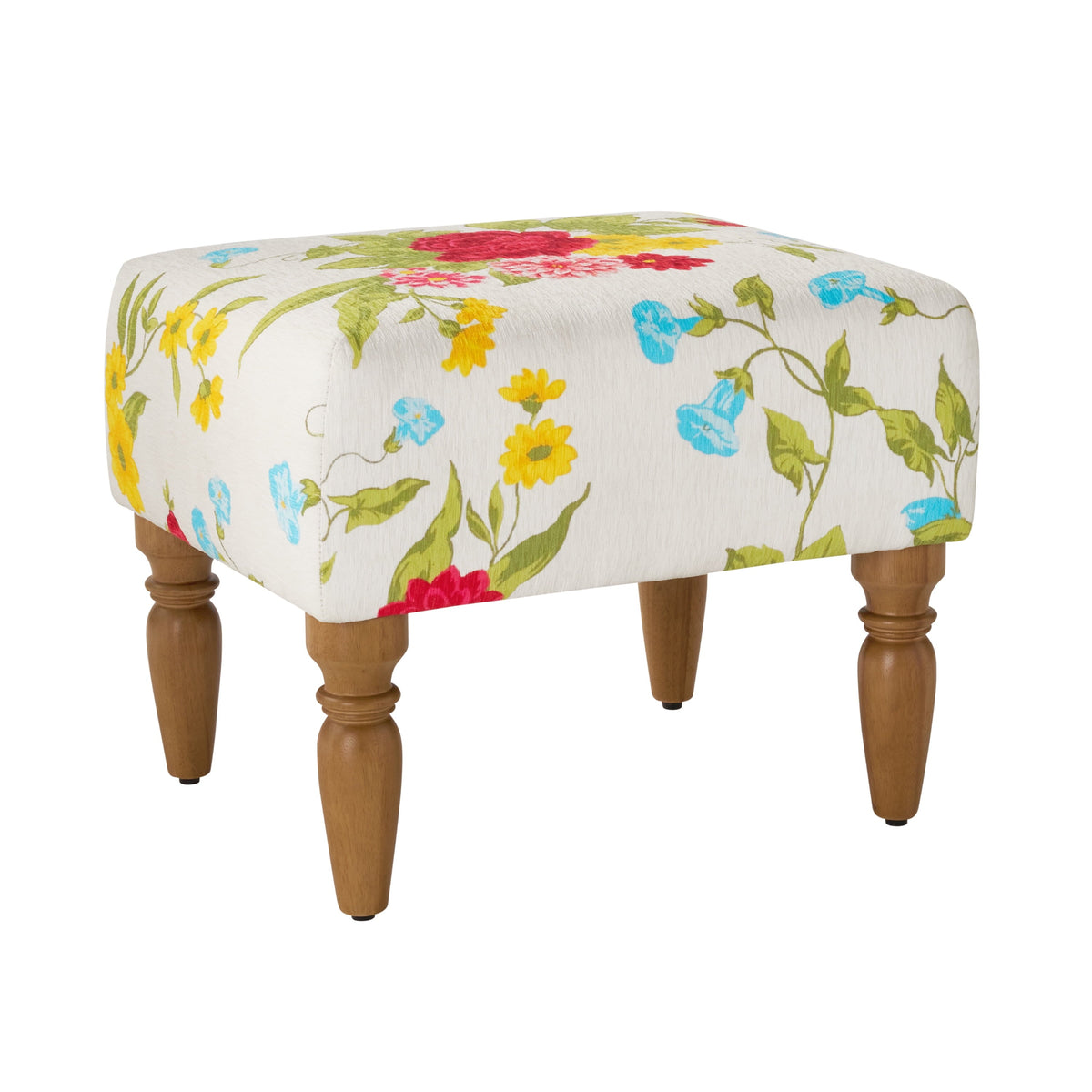 Ottoman in white view 5