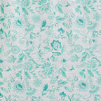 Curtain panel in teal view 4