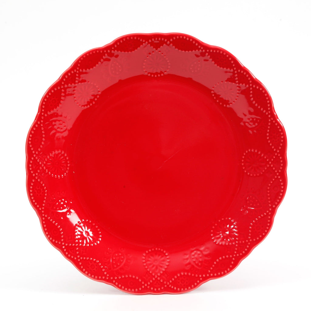 Dinnerware set in red view 5