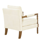 Accent chair in antique white view 12