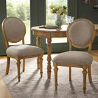 Brambelle Willa Rounded Back Dining Chairs Heirloom Wheat Set of 2