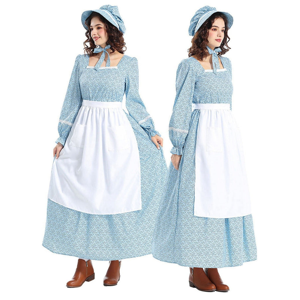 Brambelle Womens Floral Colonial Prairie Costume Dress