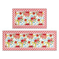 Brambelle Flower Kitchen Mat Set 2 Piece Anti Fatigue Waterproof Nonslip